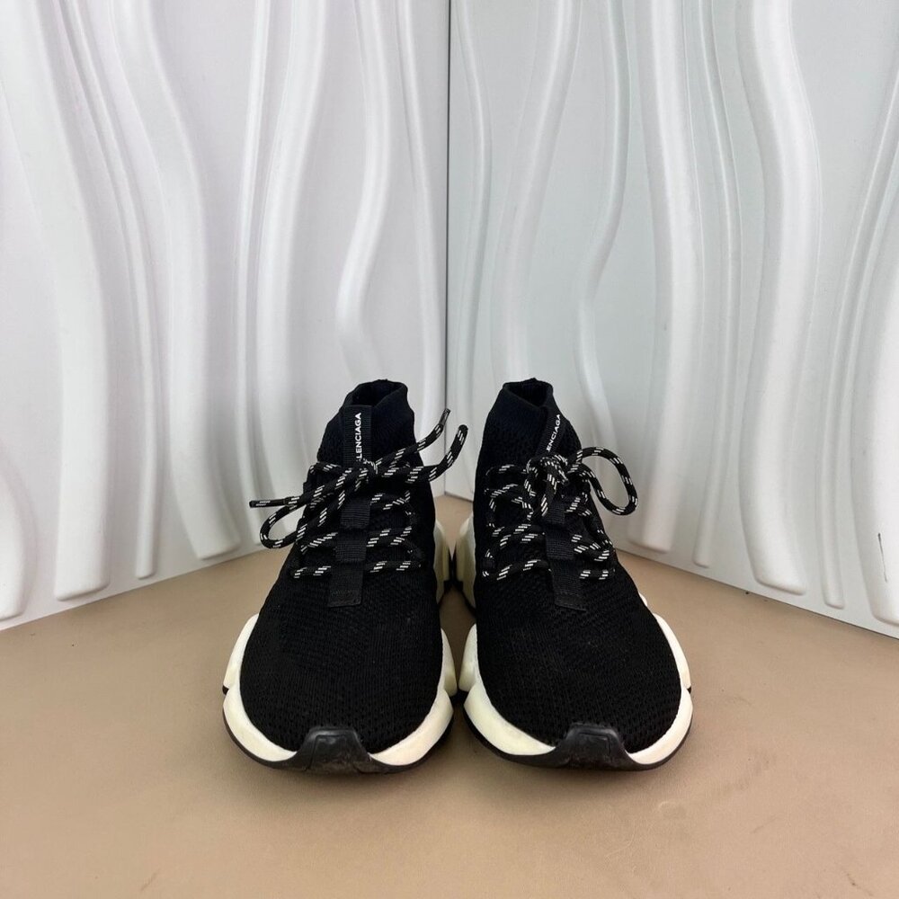 Balenciaga Sock Sneakers Black & White - Picture 3 of 7